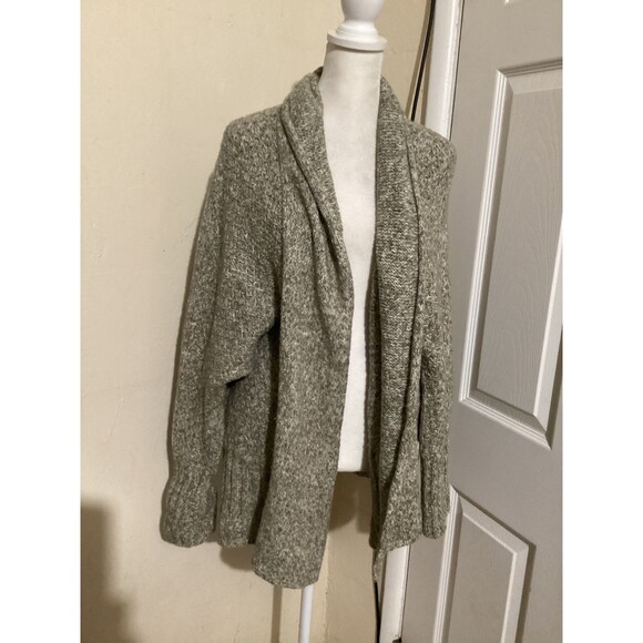 Angel of the North Sweater Womens XS Gray Open Front Cardigan Knit Chunky Cozy - Picture 1 of 5